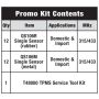 Standard Ignition TPM9023 Promotional Kit