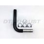Different Trend Diesel Stack Kit Black Powder Coated 409 Stainless Steel 4″ Universal Diesel Sing SK-400BK
