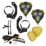 KC HiLiTES 97149 KC FLEX ERA 3 LED DM SAE FOG 2-LIGHT MSTR KIT 10-24 JEEP JK JL JT WINCH BUMPER