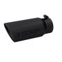 MBRP Exhaust T5051BLK Tip; 5in. O.D. Angled Rolled End 4in. inlet 12in. Length; BLK
