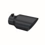 MBRP Exhaust T5072BLK Tip; 6in. O.D. Dual Wall Angled 4in. inlet 12in. Length. BLK.