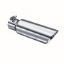 MBRP Exhaust T5106 Tip; 3in. O.D. Dual Wall Angled 2in. inlet 12in. length; T304.