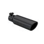 MBRP Exhaust T5113BLK Tip; 3in. O.D. Angled Rolled End 2in. inlet 12in. Length. BLK.