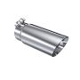 MBRP Exhaust T5114 Tip; 3in. O.D. Dual Wall Angled End 3in. inlet 12in. length; T304 Stainless.