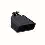 MBRP Exhaust T5119BLK Tip; 4 in. x 3in.; Rectangle; Angled Cut; BLK.
