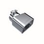 MBRP Exhaust T5120 Tip; 4in.x 2in ID; Rectangle; Angle Cut; T304 Stainless Steel.