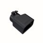 MBRP Exhaust T5120BLK Tip; 4 in. x 3in.; Rectangle; Angled Cut; BLK