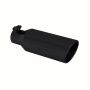 MBRP Exhaust T5150BLK Tip; 4in. O.D.; Angled Rolled End; 2.5in. inlet; 12in. in length; BLK