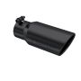 MBRP Exhaust T5155BLK Tip; 4in. O.D.; Angled Rolled End; 3in. inlet; 10in. Length; Black Series.