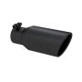 MBRP Exhaust T5157BLK Tip; 4in. O.D. Angled Rolled End 2 3/4in. inlet 10in. length; BLK.