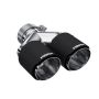 MBRP Exhaust T5183CF Tip; 4in. O.D Out; 3in. ID; Dual Wall; CF T304