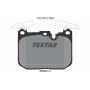 TEXTAR 2502801 Brake Pad Set