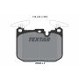 TEXTAR 2502807 Brake Pad Set