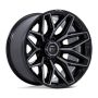 FUEL 1PC FLUX 22X10 8X6.5 125 -18 G-BLK GTCC