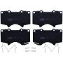 TRW PARTS TRC0976 TRW PREMIUM BRAKING - CERAMIC BRAKE PAD SET - TRC0976