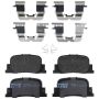 TRW PARTS TRC1534 TRW PREMIUM BRAKING - CERAMIC BRAKE PAD SET - TRC1534