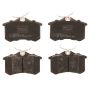 TRW PARTS TXH0340 TRW PREMIUM BRAKING - METALLIC BRAKE PAD SET - TXH0340