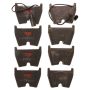 TRW PARTS TXH1029ES TRW PREMIUM BRAKING - METALLIC BRAKE PAD SET - TXH1029ES