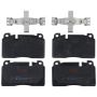 TRW PARTS TXH1663 TRW PREMIUM BRAKING - METALLIC BRAKE PAD SET - TXH1663
