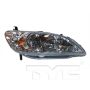 TYC Products 20-6499-01-9 Headlight Assem