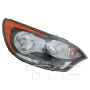 TYC Products 20-9229-00-9 CAPA Certified Headlight Assembly