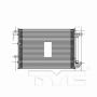 TYC Products 4442 A/C Condenser