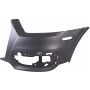 LH FRONT BUMPER COVER W/O PARALLEL PARK ASSIST; W/O PARKING AID; PRIME AUDI Q3 15-15