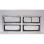 RH HEADLAMP DOOR CHR/ARG W/ DUAL RECT HEADLAMP CHEVY BLAZER/SUBURBAN 89-91