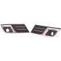 LH FRONT BUMPER INSERT FOG LAMP COVER MAT BLACK W/ CHROME MOLDING W/ FOG LAMPS TRAVERSE LTZ 13-17