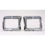 LH HEADLAMP DOOR W/ RECT HEADLAMP CHR FORD P/U/BRONCO 78-79