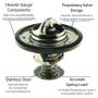 MotoRad 5265-195 UltraStat Thermostat-195 Degrees w/ Seal