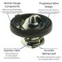 MotoRad 5340-195 UltraStat Thermostat-195 Degrees w/ Seal