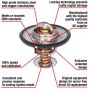 MotoRad 7228-180 Fail-Safe Thermostat-180 Degrees w/ Seal