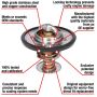 MotoRad 7228-195 Fail-Safe Thermostat-195 Degrees w/ Seal