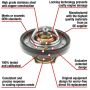 MotoRad 7656-195 Fail-Safe Thermostat-195 Degrees w/ Seal