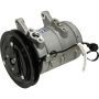 Universal Air Conditioning CO 10873C A/C Compressor -- UAC DKV14C Compressor Assembly