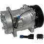 Universal Air Conditioning CO 4490 A/C Compressor -- Sanden SD7H15 Compressor Assembly