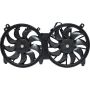 Universal Air Conditioning FA 50145C Dual Radiator and Condenser Fan Assembly -- Radiator-Condenser Fan Assy