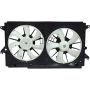 Universal Air Conditioning FA 50557C Dual Radiator and Condenser Fan Assembly -- Radiator-Condenser Fan Assy