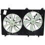 Universal Air Conditioning FA 50583C Dual Radiator and Condenser Fan Assembly -- Radiator-Condenser Fan Assy