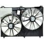 Universal Air Conditioning FA 50592C Dual Radiator and Condenser Fan Assembly -- Radiator-Condenser Fan Assy