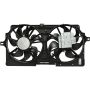 Universal Air Conditioning FA 50881C Dual Radiator and Condenser Fan Assembly -- Radiator-Condenser Fan Assy