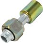 Universal Air Conditioning FT 0077C A/C Refrigerant Hose Fitting -- Aluminum Straight Female Oring Beadlock Fitting