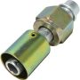 Universal Air Conditioning FT 0077C A/C Refrigerant Hose Fitting -- Aluminum Straight Female Oring Beadlock Fitting