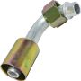 Universal Air Conditioning FT 0086C A/C Refrigerant Hose Fitting -- Aluminum 90Âº Male Oring Beadlock Fitting