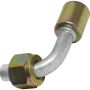 Universal Air Conditioning FT 0087C A/C Refrigerant Hose Fitting -- Aluminum 90Âº Male Oring Beadlock Fitting