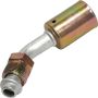 Universal Air Conditioning FT 0095C A/C Refrigerant Hose Fitting -- Aluminum 45Âº Male Oring Beadlock Fitting