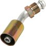 Universal Air Conditioning FT 0095C A/C Refrigerant Hose Fitting -- Aluminum 45Âº Male Oring Beadlock Fitting