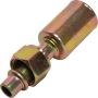 Universal Air Conditioning FT 1302SBC A/C Refrigerant Hose Fitting -- Steel Straight Female Oring Beadlock Fitting