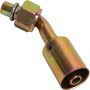 Universal Air Conditioning FT 1312SBC A/C Refrigerant Hose Fitting -- Steel 45Âº Female Oring Beadlock Fitting